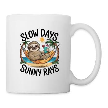 Sloth Beach Hammock - Mug - white - Right