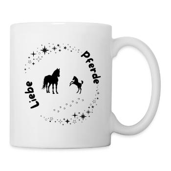 Cercle des étoiles Amour des chevaux - Mug blanc - blanc - Droite