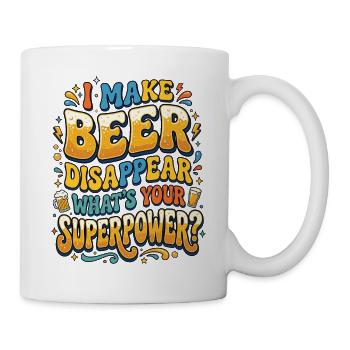 Je fais disparaître la bière Craft Beer - Mug blanc - blanc - Droite