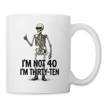 Je n’ai pas 40 ans, c’est mon 30e anniversaire - Mug blanc - blanc - Droite