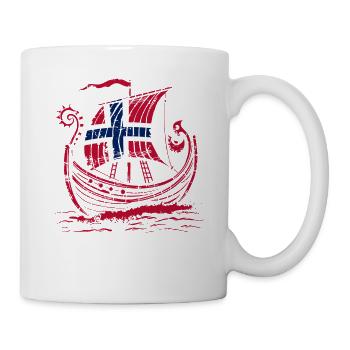 Vacances en Norvège dans les fjords de Norge Voyage en Scandinavie - Mug blanc - blanc - Droite