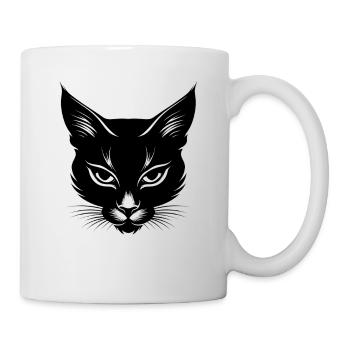 Croquis de chat - Mug blanc - blanc - Droite