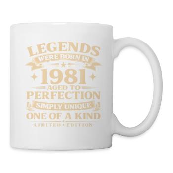 Né en 1981 Simplement unique - Mug blanc - blanc - Droite