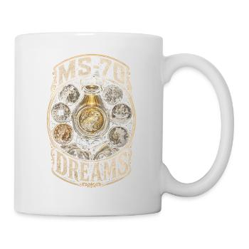 Collectionneur de pièces Numismatique Collection MS-70 Rêves - Mug blanc - blanc - Droite