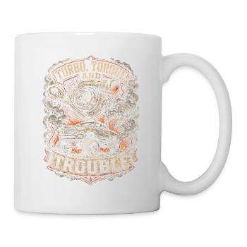 Couple turbo du charbon roulant et problèmes - Mug blanc - blanc - Droite