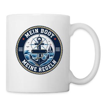 Mon bateau, mes règles – Déclaration du capitaine - Mug blanc - blanc - Droite