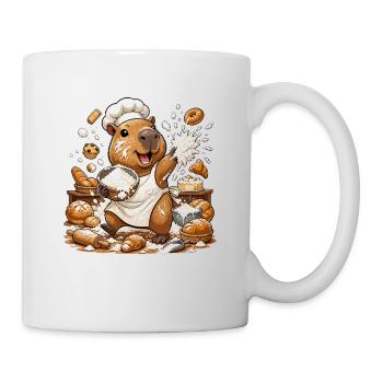 Küchen Capybara Backzauber - Tasse - Weiß - Rechts