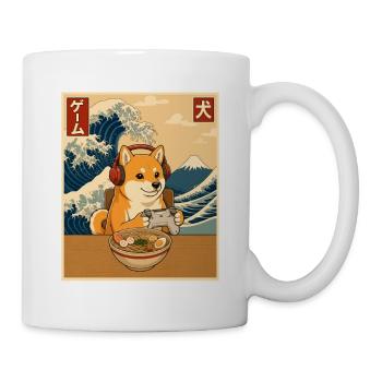 Kawaii Gamer Shiba Inu Ramen Anime - Mug - white - Right