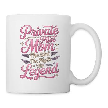 Private Pilot Mom The Idol The Flight Attendant - Mug - white - Right