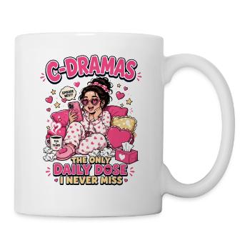 C-Drama Dose Quotidienne - Mug blanc - blanc - Droite
