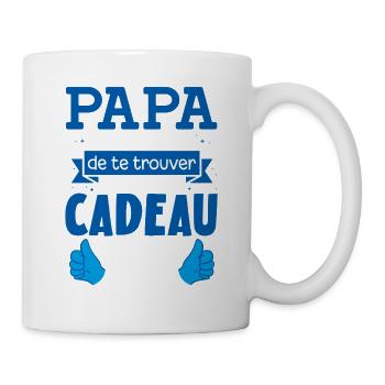 Papa le meilleur cadeau tu nous as déjà drôle - Mug blanc - blanc - Droite