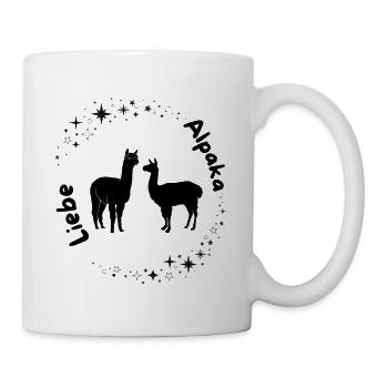 Alpaga Love Design - Mug blanc - blanc - Droite
