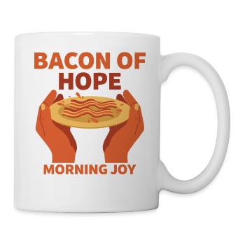 Breakfast Bacon Of Hope Morning Joy Brunch Coffee - Mug - white - Right