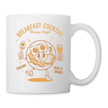 Petit-déjeuner Cocktails matins Délice Brunch drôle - Mug blanc - blanc - Droite