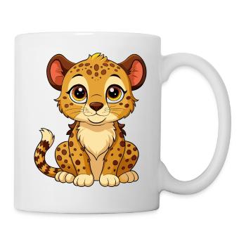 Cute Baby Cheetah - Mug - white - Right