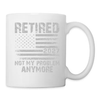 Retraité en 2027, ce n’est plus mon problème - Mug blanc - blanc - Droite