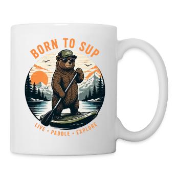 Bear SUP Paddleboard Board Stand Up Paddle Supboard - Mug - white - Right