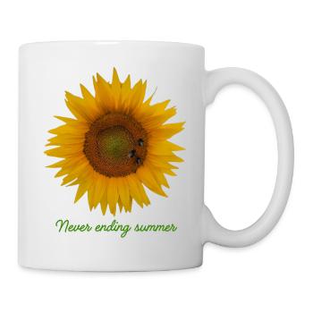 Unendlicher Sommer Sonnenblume - Tasse - Weiß - Rechts