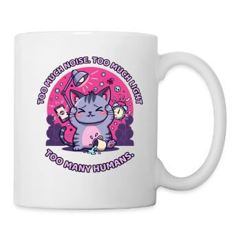 Too Much Noise, Light & Too Many Humans - Mug - white - Right