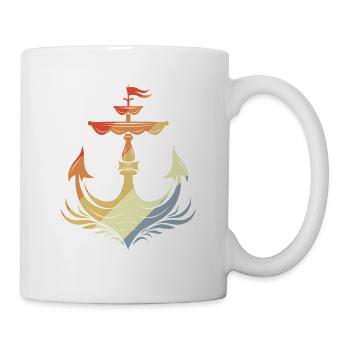 Sail Anchor Sketch Vintage - Mug - white - Right