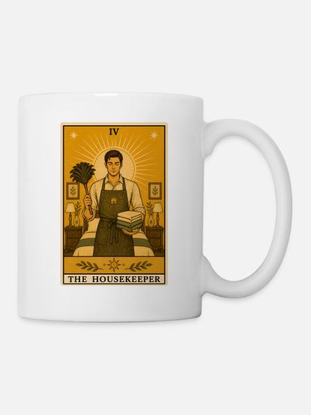 Hauswirtschafter | Haushalt Tarot - Tasse - Weiß