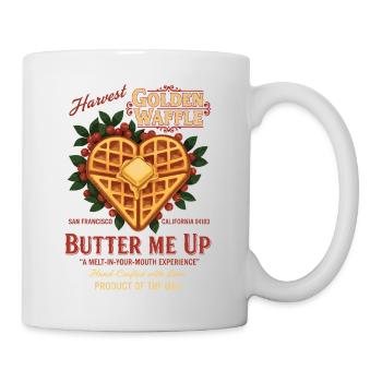Frühstück Lustiger Brunch Kaffee Erdnussbutter - Tasse - Weiß - Rechts