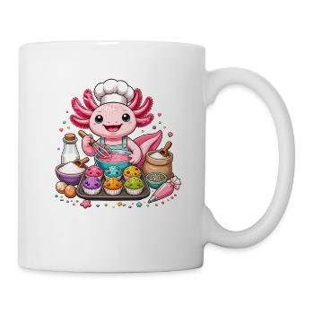 Axolotl Cupcake Kochzauber - Tasse - Weiß - Rechts
