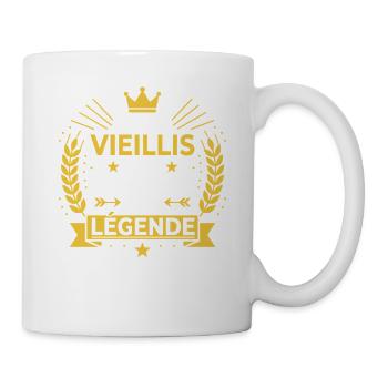 Je ne vieillis pas, je deviens légende - Mug blanc - blanc - Droite