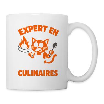 Expert en catastrophes culinaires - Mug blanc - blanc - Droite