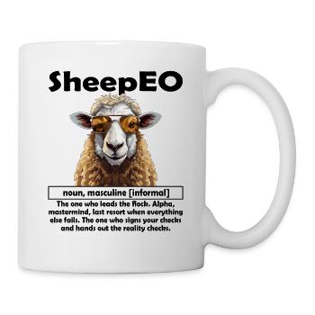 SheepEO Chef | Teamleiter | Manager | CEO | Schäff - Tasse - Weiß - Rechts
