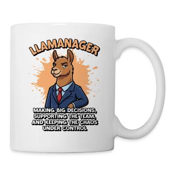 Llamanager Chef Schäff | Teamleiter | Manager CEO - Tasse - Weiß - Rechts