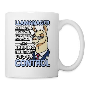 Llamanager Chef Schäff | Teamleiter | Manager CEO - Tasse - Weiß - Rechts