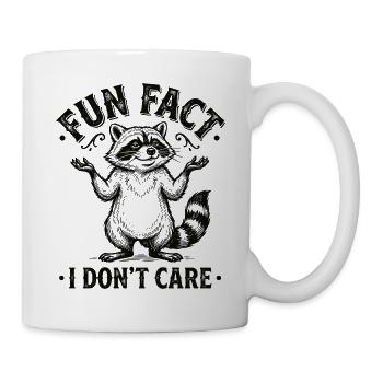 Lustiger Sarkastischer Fun Fact Ist Mir Egal - Tasse - Weiß - Rechts