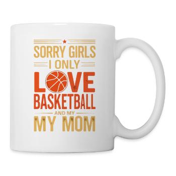 Basketballliebe Und Mama - Tasse - Weiß - Rechts