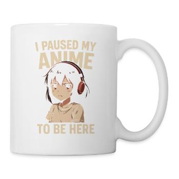 Pause Anime  - Tasse - Weiß - Rechts