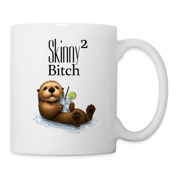 SKINNY BITCH² OTTER - Cocktail & Relax - Tasse - Weiß - Rechts