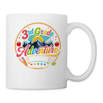 Aventure CE2 Rentrée Scolaire CE2 Colorée - Mug blanc - blanc - Droite
