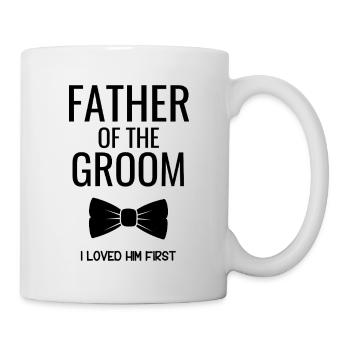 Father Groom Bowtie - Mug - white - Right