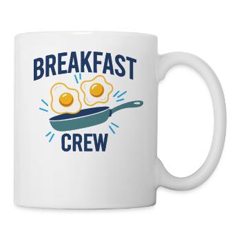 Breakfast Crew Funny Brunch Coffee Pancake Food - Mug - white - Right