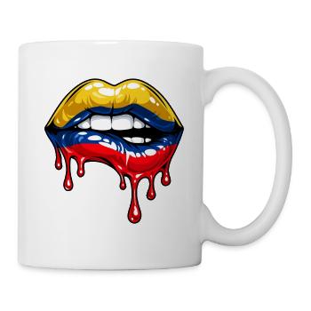 Funny Colombian Flag Colombia - Mug - white - Right