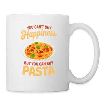 Pasta Nudeln Spaghetti Geschenke - Tasse - Weiß - Rechts
