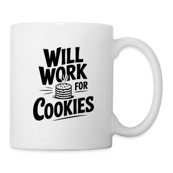 Will Work For Cookies - Mug - white - Right