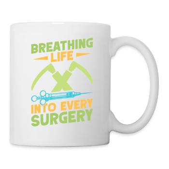 Anesthesiologist Breathing Life Anesthesia - Tasse - Weiß - Rechts