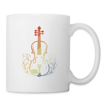 Style rétro du violon - Mug blanc - blanc - Droite