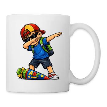 Dabbing ABC Sagittarius (brunette) - Mug - white - Right