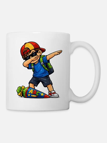 Dabbing ABC Sagittarius (brunette) - Mug - white
