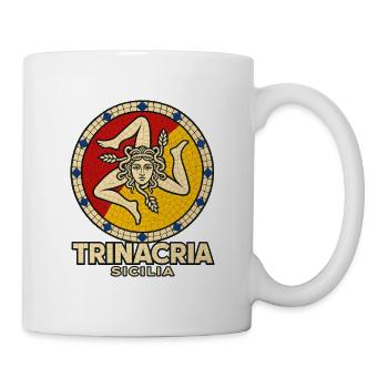 Sicilia Trinacria Sicilian Flag Heritage Pride Gif - Mug - white - Right
