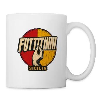 Futtitinni Sicilia Sicilian Flag Italian Island Pr - Mug - white - Right