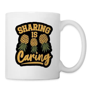 Swinger Pineapple Sharing Is Caring Lifestyle Symbol - Mug - white - Right