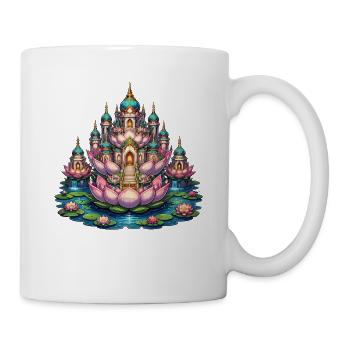 Lotus-Tempelpalast im Wasser - Tasse - Weiß - Rechts